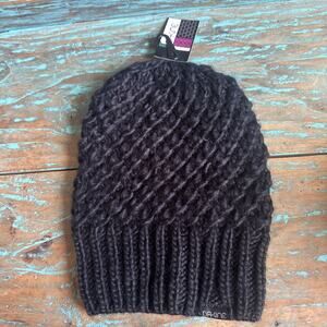 NWT Dakine Kate Beanie Women’s Slouchy Cuffed Knit Black Winter Ski Sports